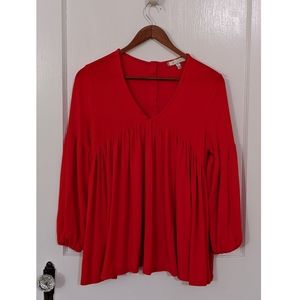 Eri+Ali Anthropologie 3/4 sleeve Baby Doll Peasant